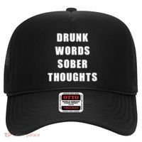 Drunk Words Sober Thoughts Hat thumb 0