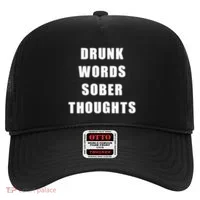 Drunk Words Sober Thoughts Hat thumb 0