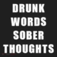 Drunk Words Sober Thoughts Hat thumb 2