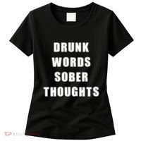 Drunk Words Sober Thoughts Women's T-Shirt thumb 0