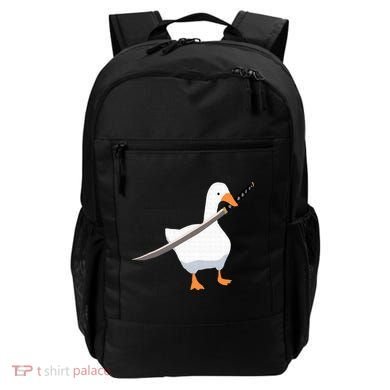 Duck with sword Duck wielding a Katana knife Goose Backpack