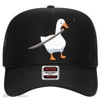 Duck with sword Duck wielding a Katana knife Goose Hat thumb 0