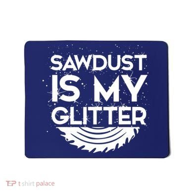 DIY Woodworking Sawdust Design Girl With Tools Gift Mousepad