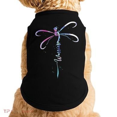 Dragonfly Warrior Semicolon Suicide Prevention Awareness Doggie Tank