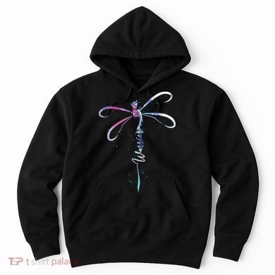 Dragonfly Warrior Semicolon Suicide Prevention Awareness Hoodie