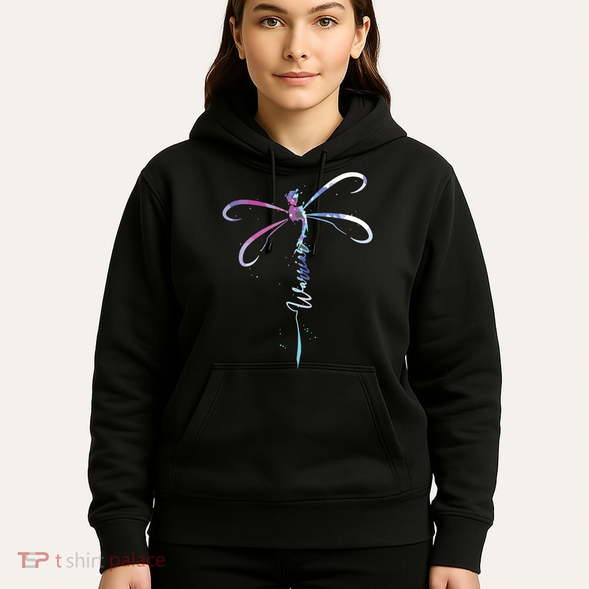 Dragonfly Warrior Semicolon Suicide Prevention Awareness Hoodie