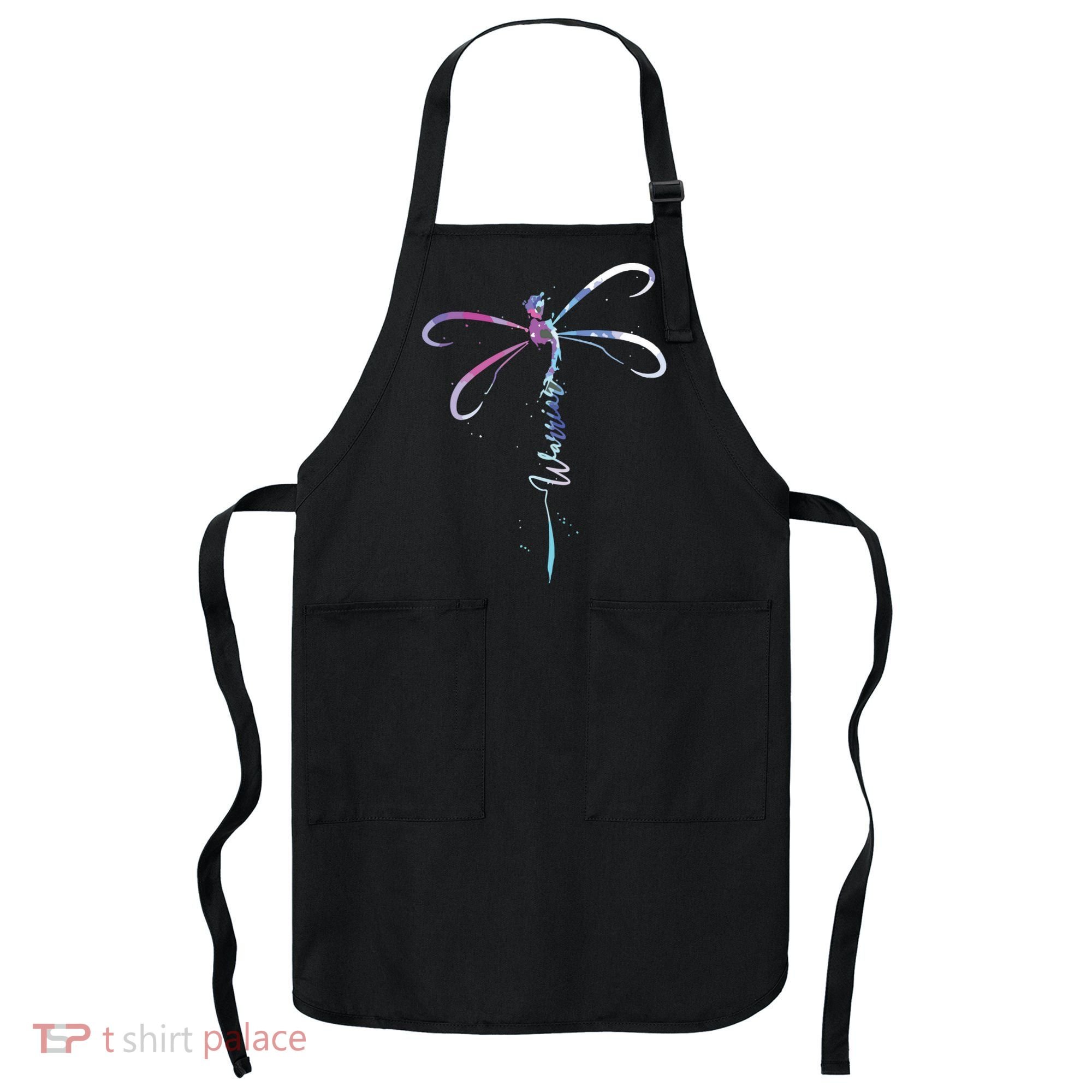 Dragonfly Warrior Semicolon Suicide Prevention Awareness Apron