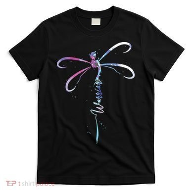 Dragonfly Warrior Semicolon Suicide Prevention Awareness T-Shirt