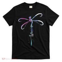 Dragonfly Warrior Semicolon Suicide Prevention Awareness T-Shirt thumb 0