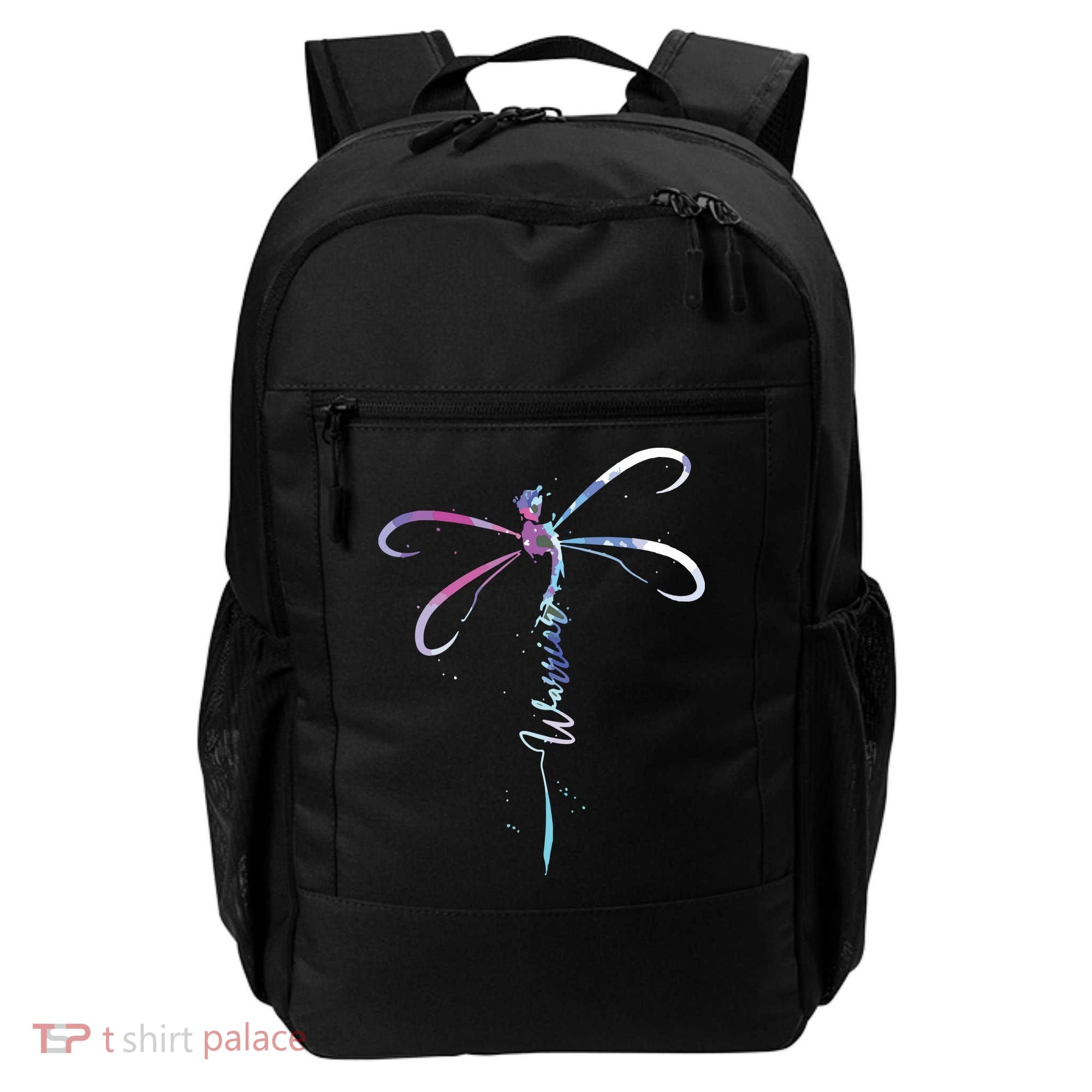 Dragonfly Warrior Semicolon Suicide Prevention Awareness Backpack