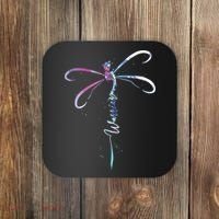 Dragonfly Warrior Semicolon Suicide Prevention Awareness Coaster thumb 0