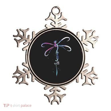 Dragonfly Warrior Semicolon Suicide Prevention Awareness Ornament