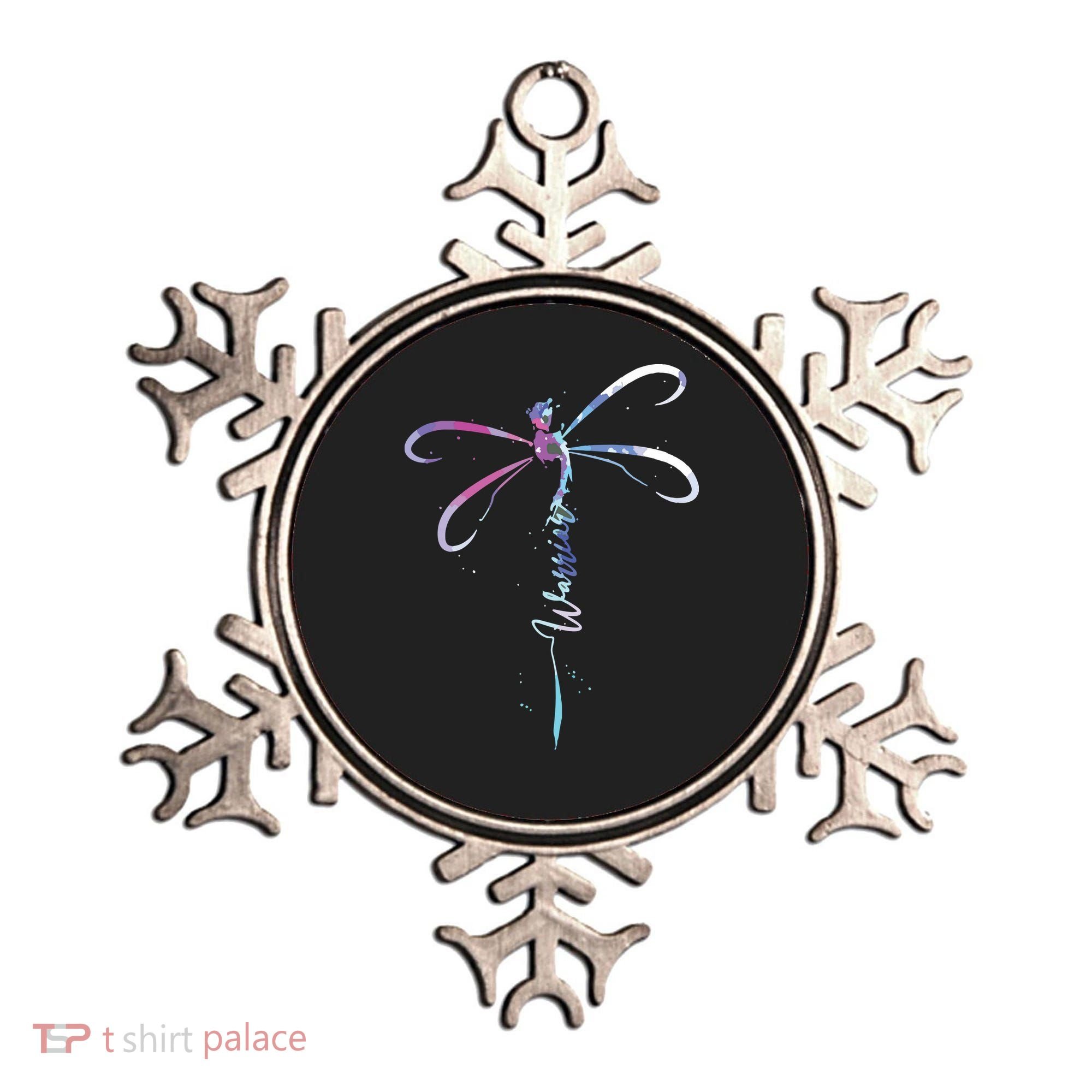 Dragonfly Warrior Semicolon Suicide Prevention Awareness Ornament