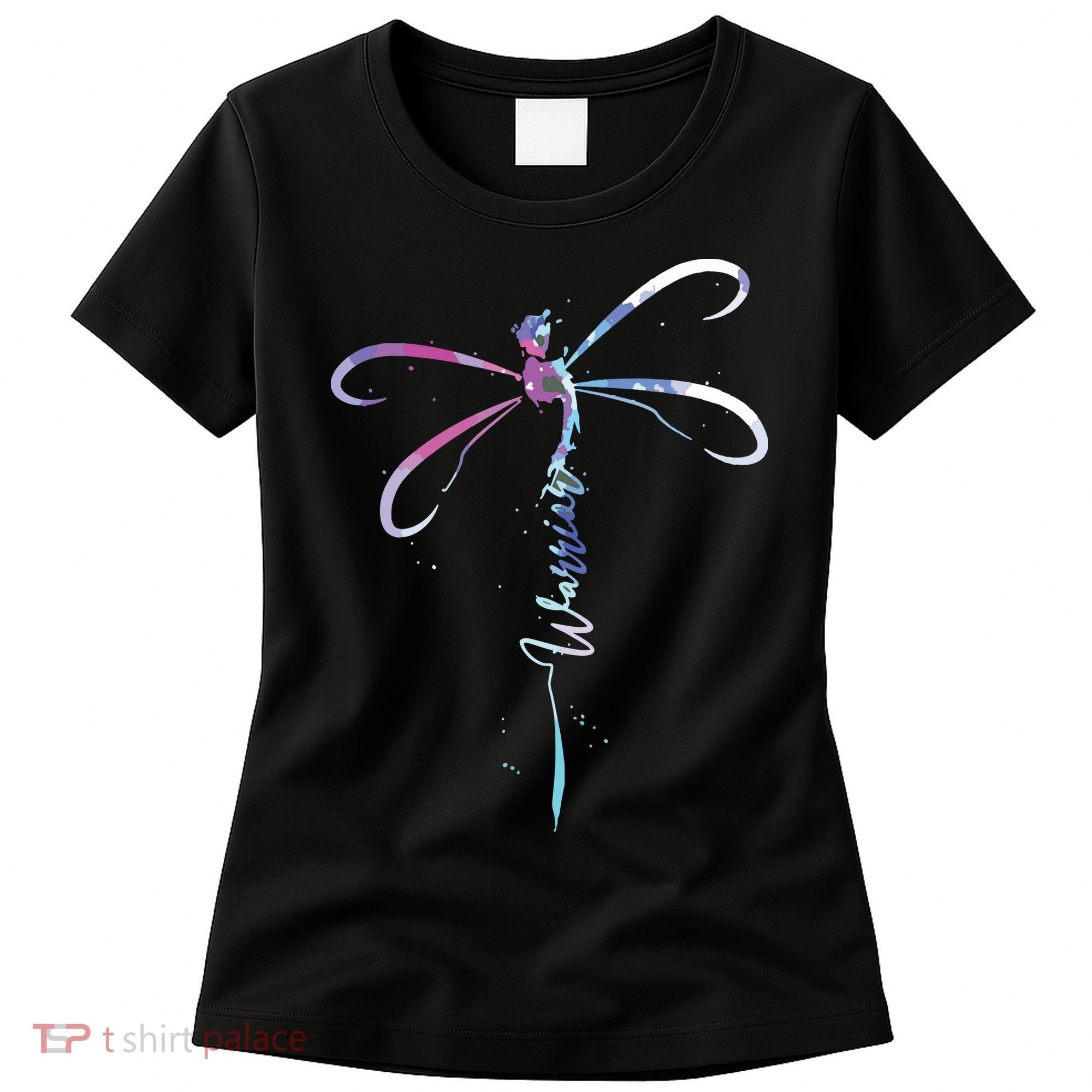 Dragonfly Warrior Semicolon Suicide Prevention Awareness Women's T-Shirt