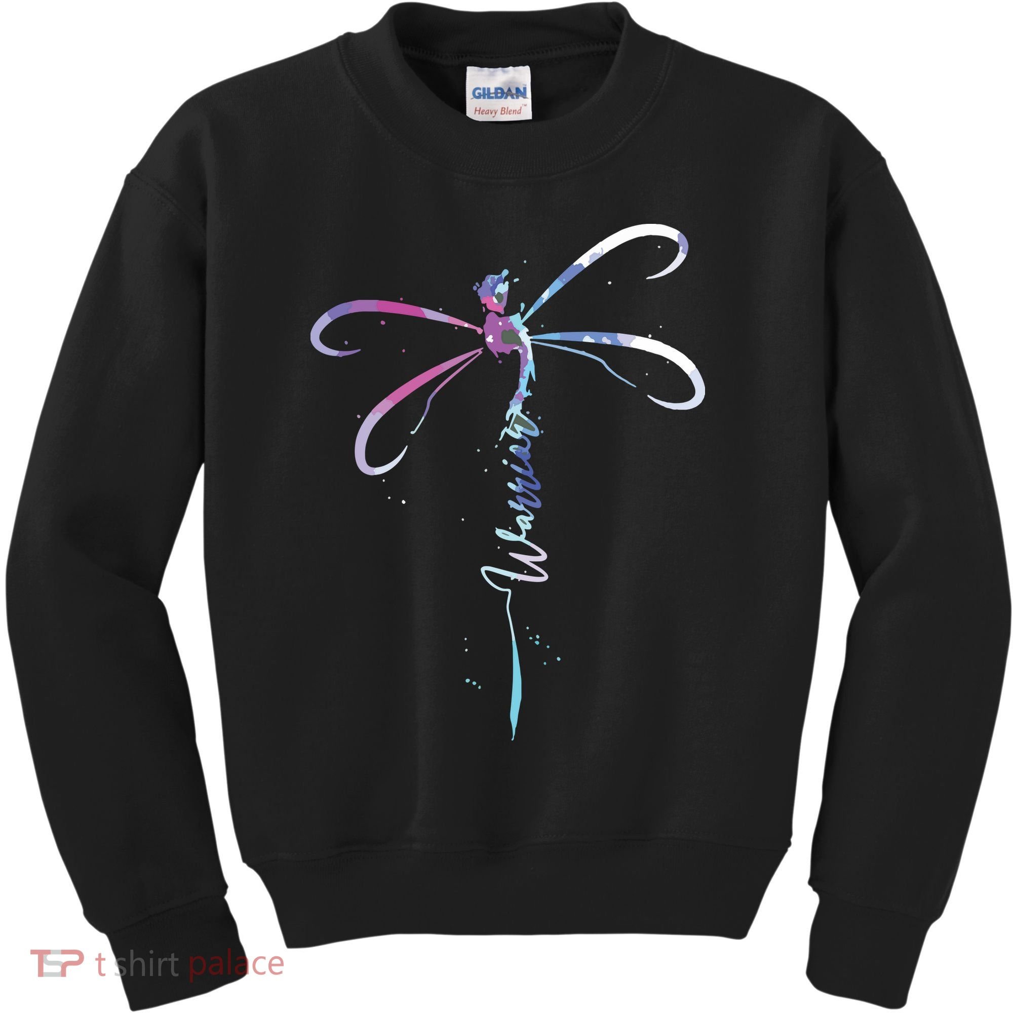 Dragonfly Warrior Semicolon Suicide Prevention Awareness Kids Sweatshirt