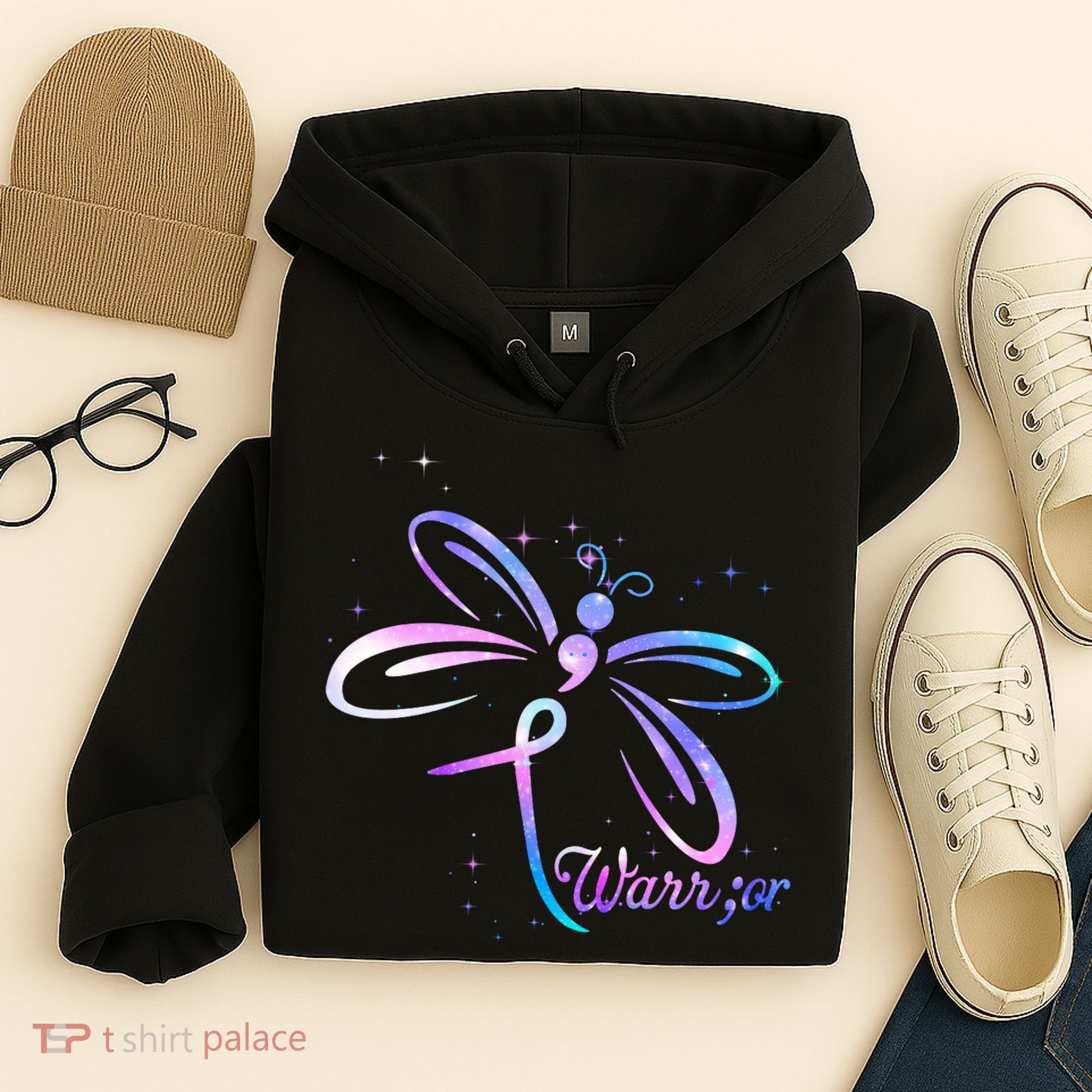 Dragonfly Warrior Suicide Prevention Awareness Hoodie