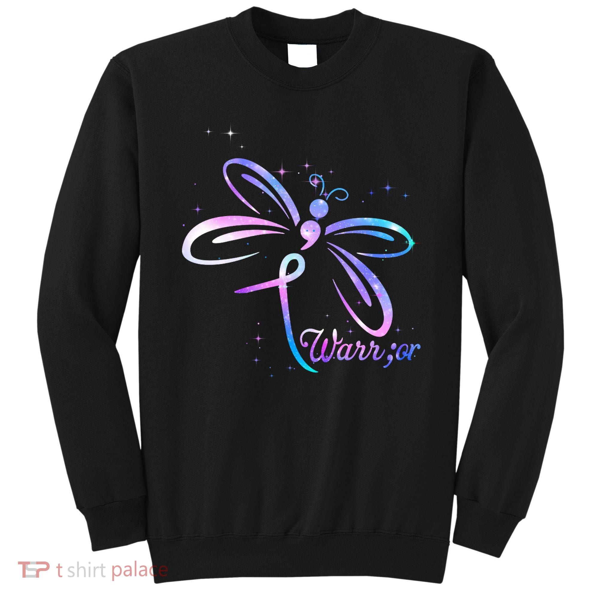 Dragonfly Warrior Suicide Prevention Awareness Sweatshirt