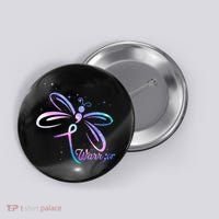 Dragonfly Warrior Suicide Prevention Awareness Button thumb 0
