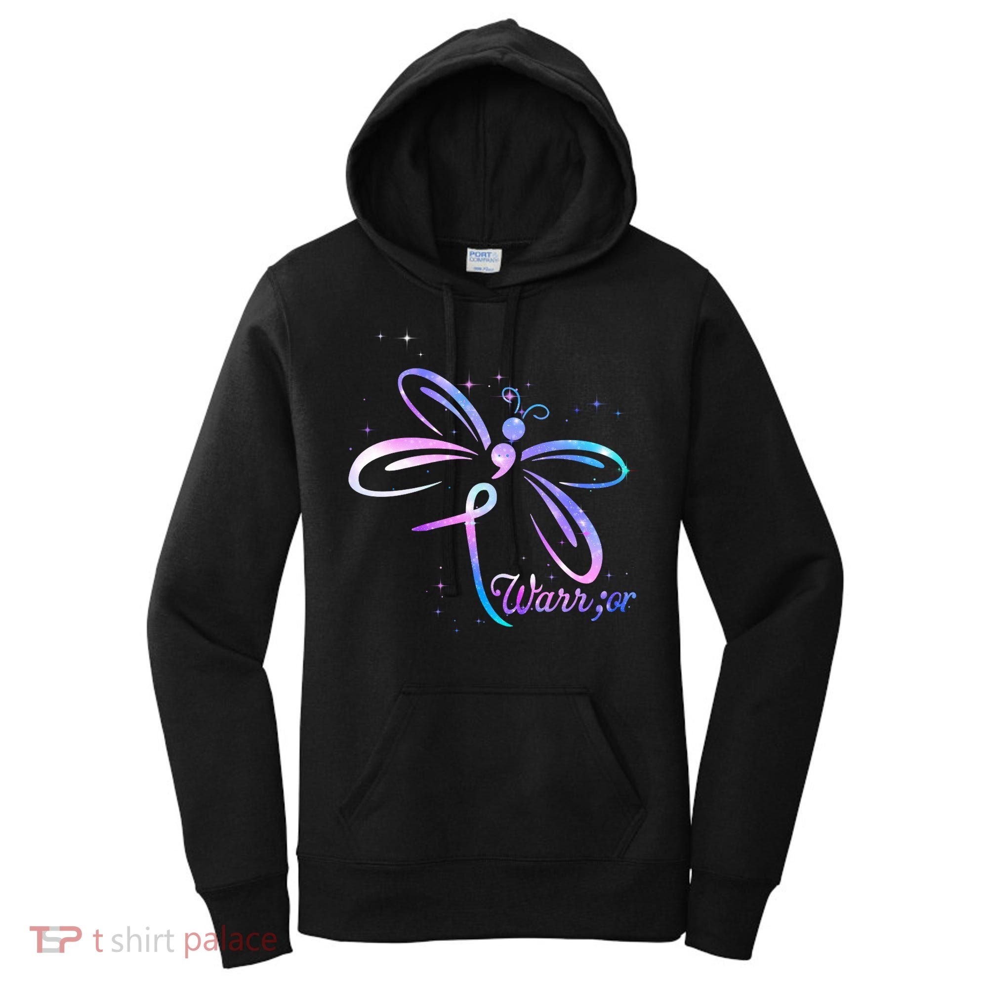 Dragonfly Warrior Suicide Prevention Awareness Women's Hoodie
