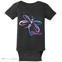 Dragonfly Warrior Suicide Prevention Awareness Baby Bodysuit thumb 0