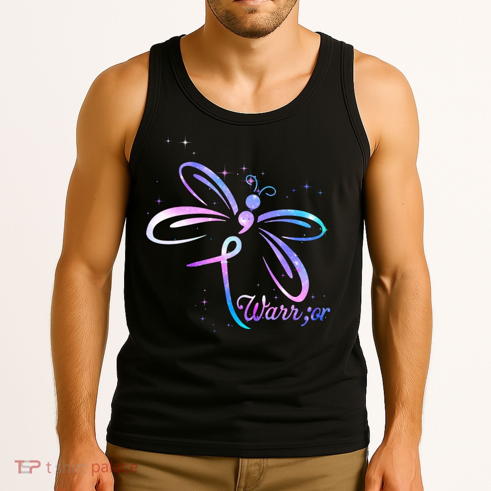 Dragonfly Warrior Suicide Prevention Awareness Tank Top