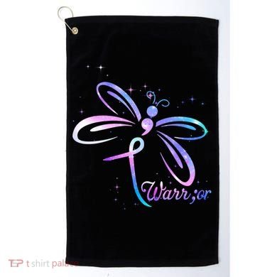 Dragonfly Warrior Suicide Prevention Awareness Golf Towel
