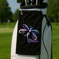 Dragonfly Warrior Suicide Prevention Awareness Golf Towel thumb 2