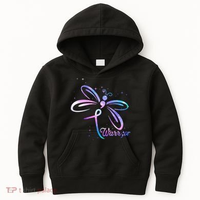 Dragonfly Warrior Suicide Prevention Awareness Kids Hoodie