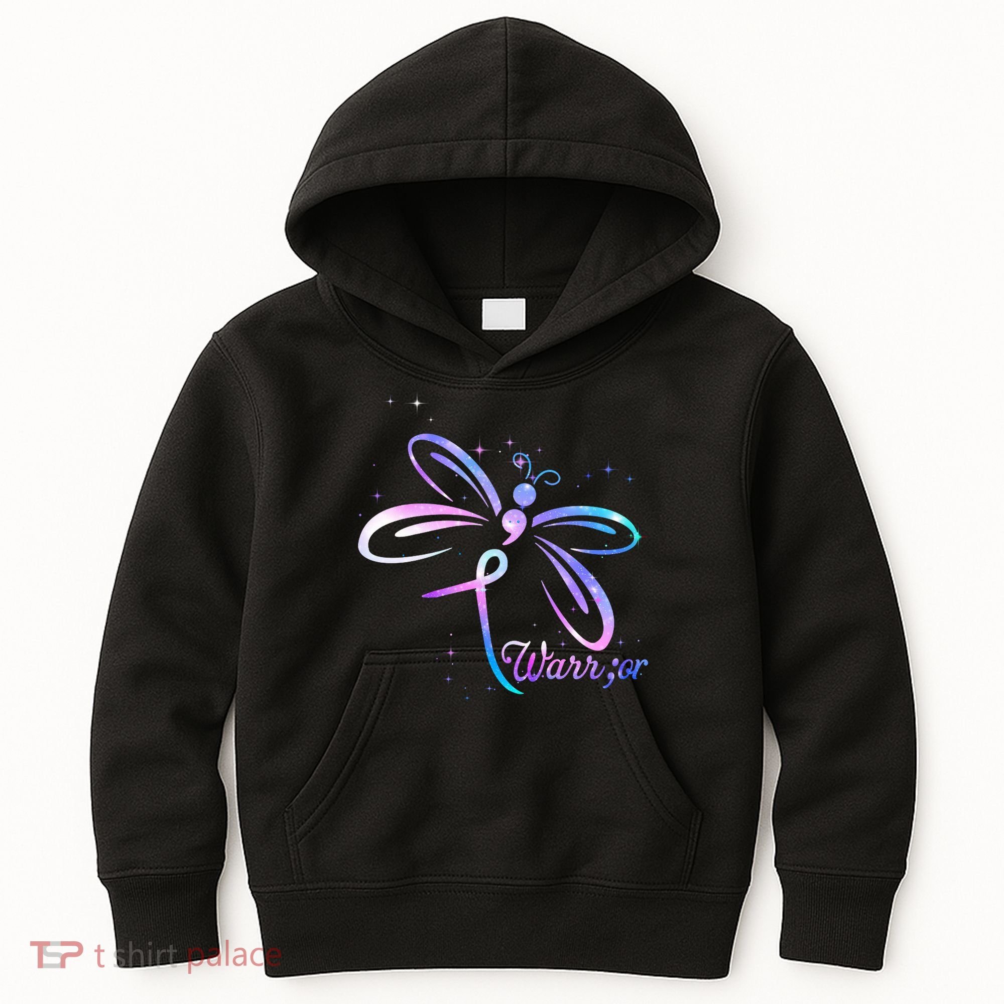 Dragonfly Warrior Suicide Prevention Awareness Kids Hoodie