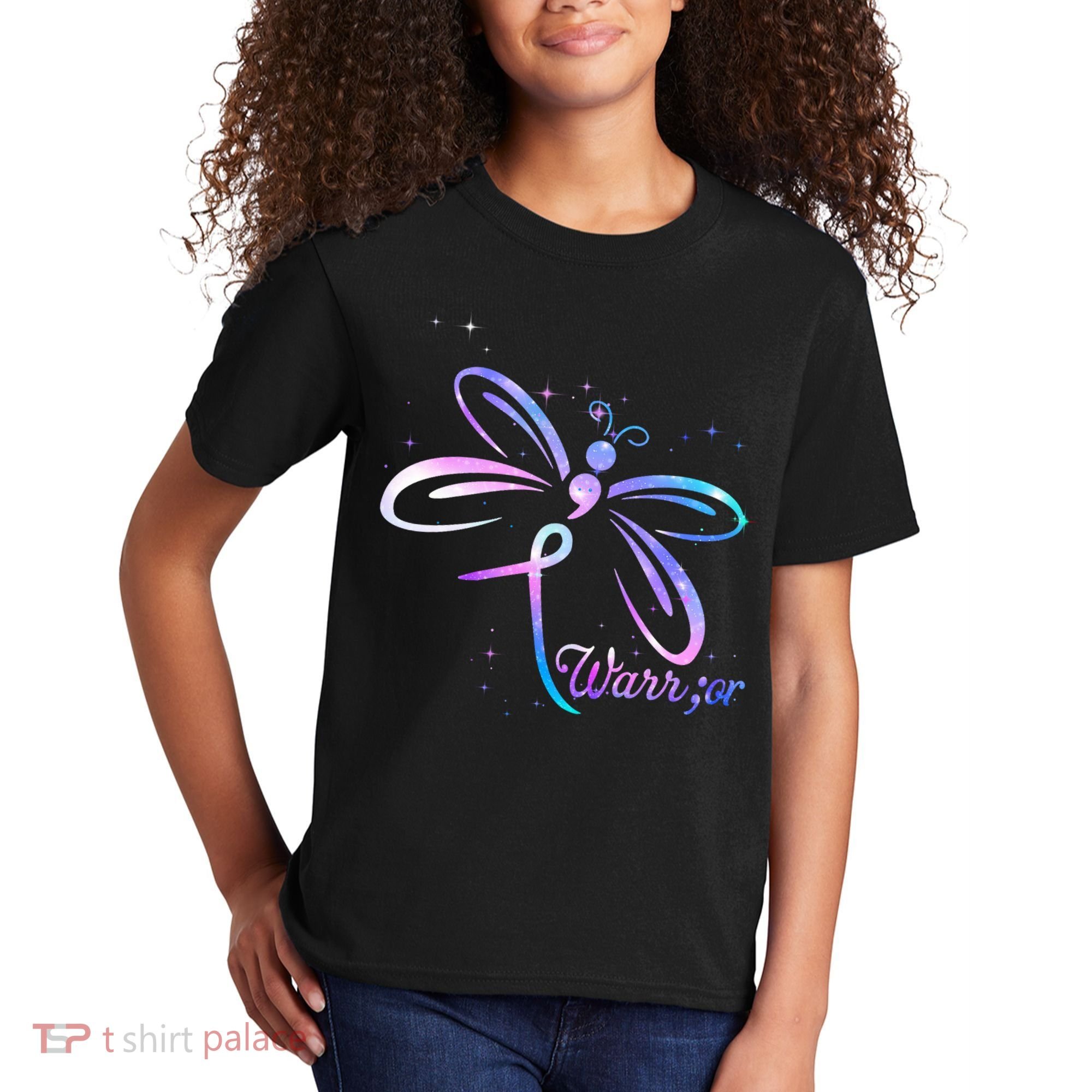 Dragonfly Warrior Suicide Prevention Awareness Kids T-Shirt