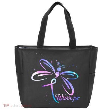 Dragonfly Warrior Suicide Prevention Awareness Tote Bag