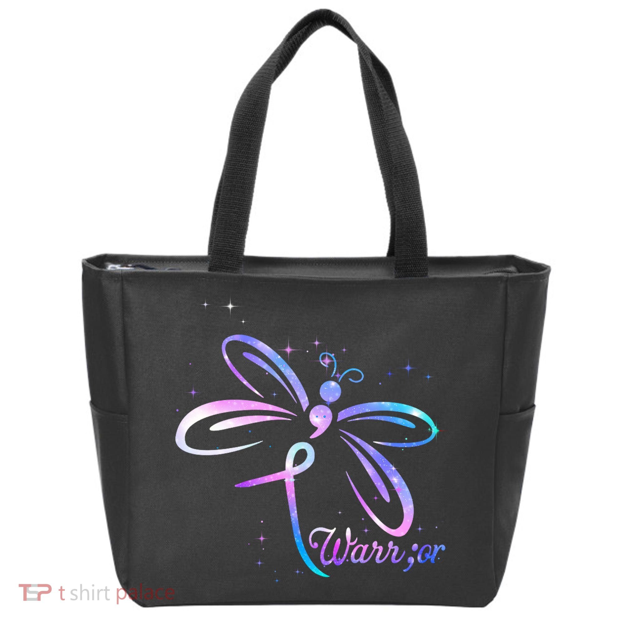 Dragonfly Warrior Suicide Prevention Awareness Tote Bag