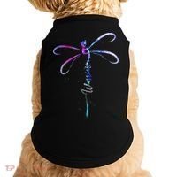Dragonfly Warrior Semicolon Suicide Prevention Awareness Doggie Tank thumb 0