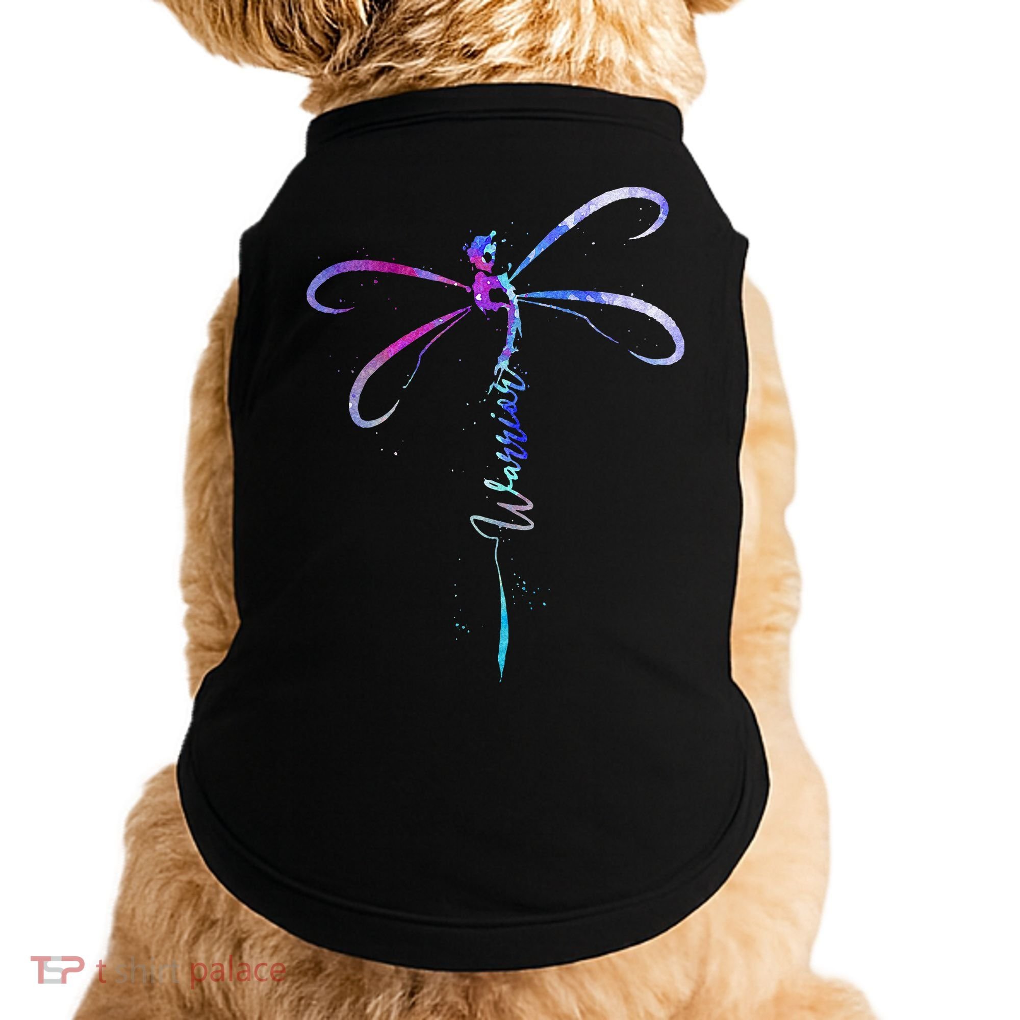 Dragonfly Warrior Semicolon Suicide Prevention Awareness Doggie Tank
