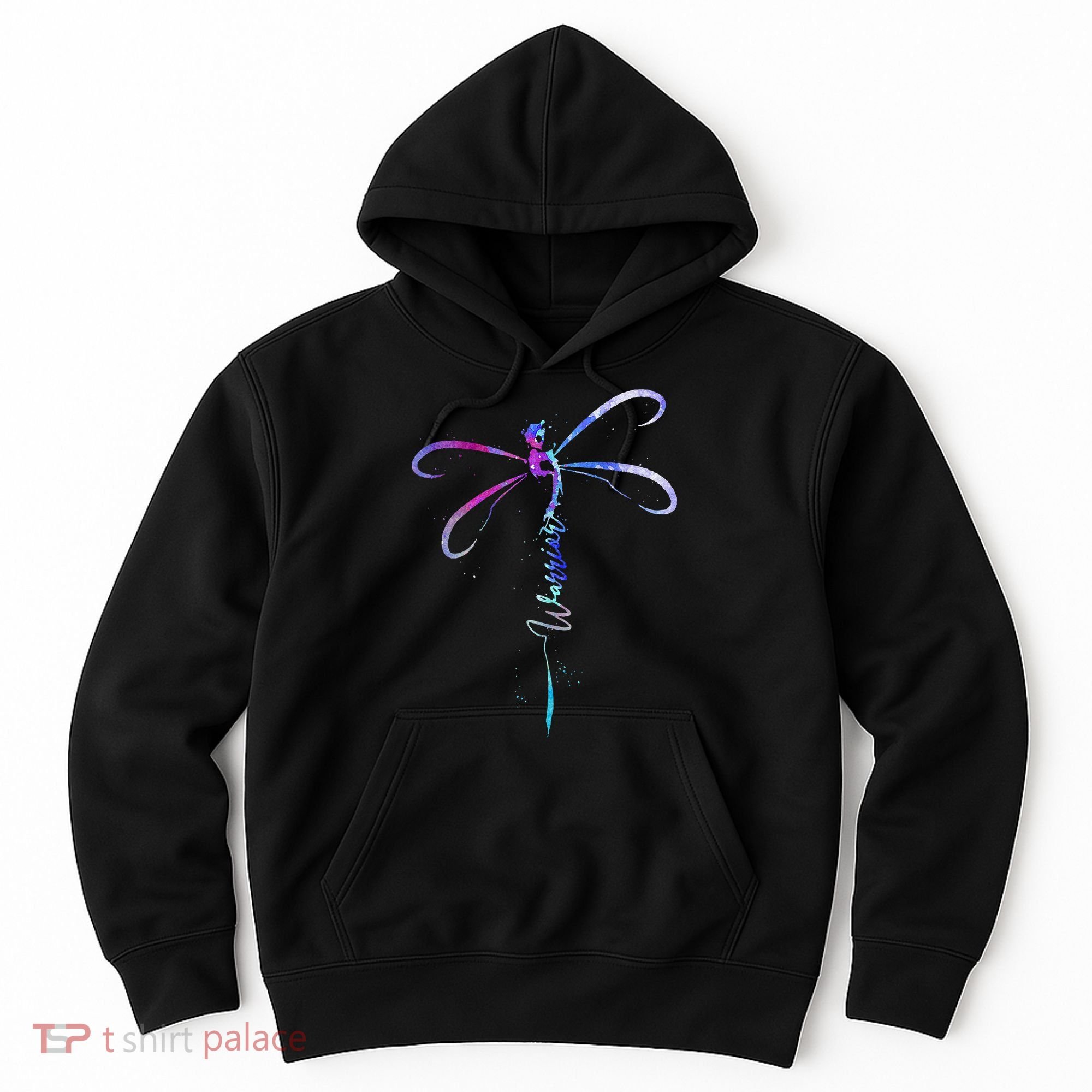 Dragonfly Warrior Semicolon Suicide Prevention Awareness Hoodie