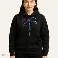 Dragonfly Warrior Semicolon Suicide Prevention Awareness Hoodie thumb 5