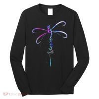 Dragonfly Warrior Semicolon Suicide Prevention Awareness Long Sleeve Shirt thumb 0