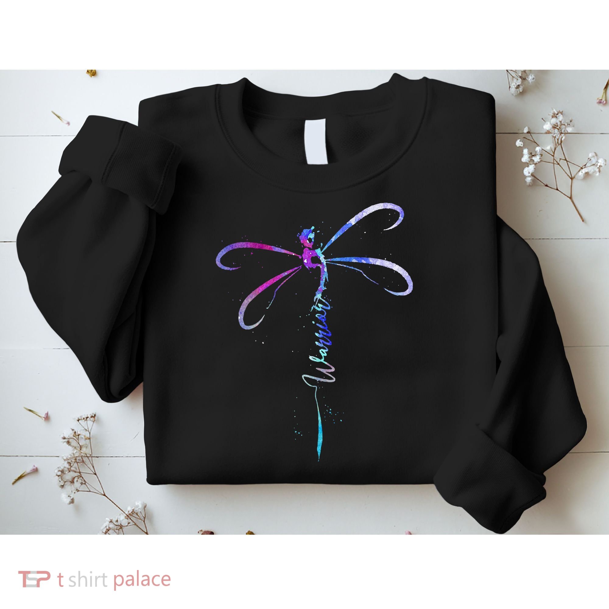 Dragonfly Warrior Semicolon Suicide Prevention Awareness Sweatshirt