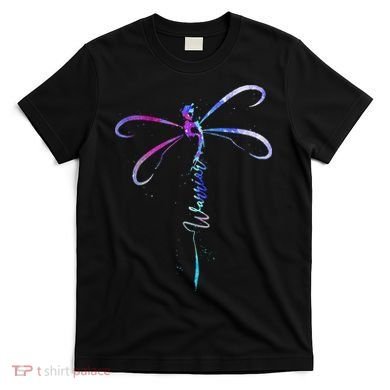 Dragonfly Warrior Semicolon Suicide Prevention Awareness T-Shirt