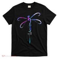 Dragonfly Warrior Semicolon Suicide Prevention Awareness T-Shirt thumb 0