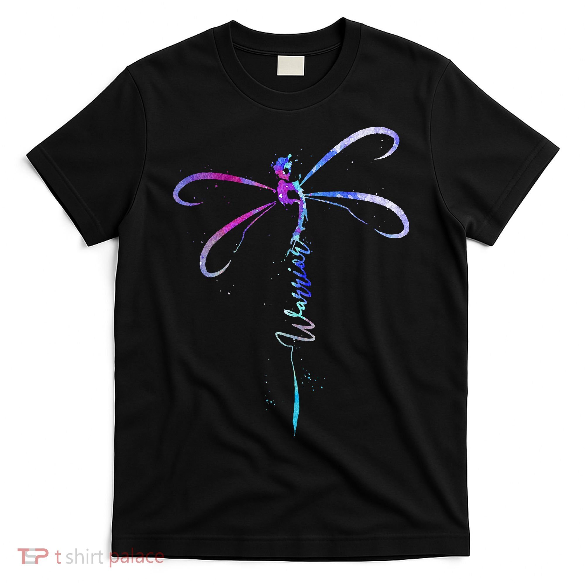 Dragonfly Warrior Semicolon Suicide Prevention Awareness T-Shirt