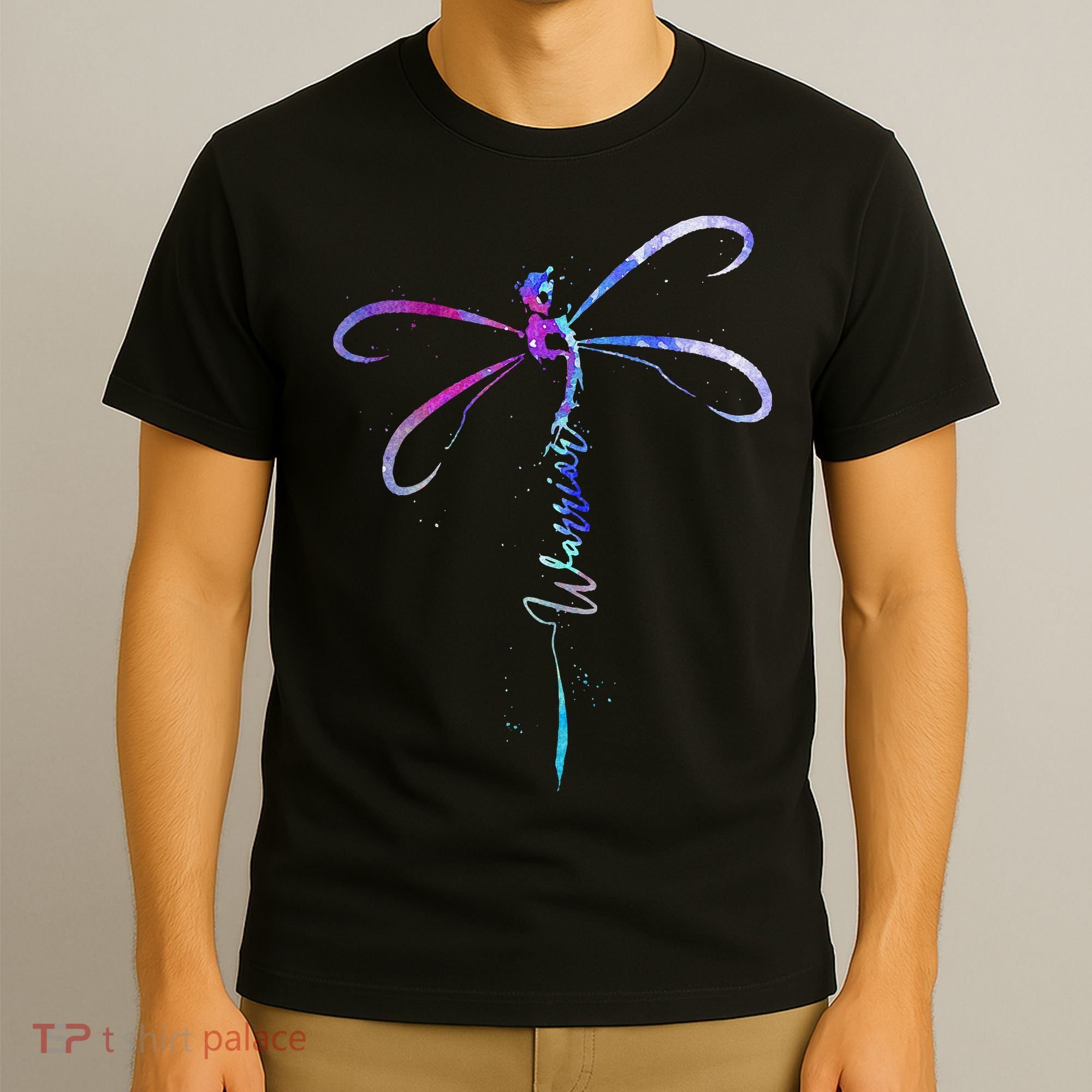 Dragonfly Warrior Semicolon Suicide Prevention Awareness T-Shirt
