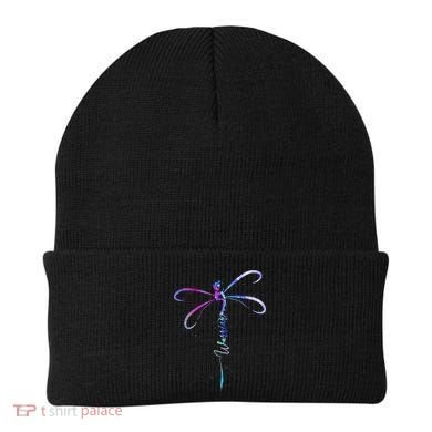 Dragonfly Warrior Semicolon Suicide Prevention Awareness Beanie