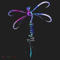 Dragonfly Warrior Semicolon Suicide Prevention Awareness Beanie thumb 2