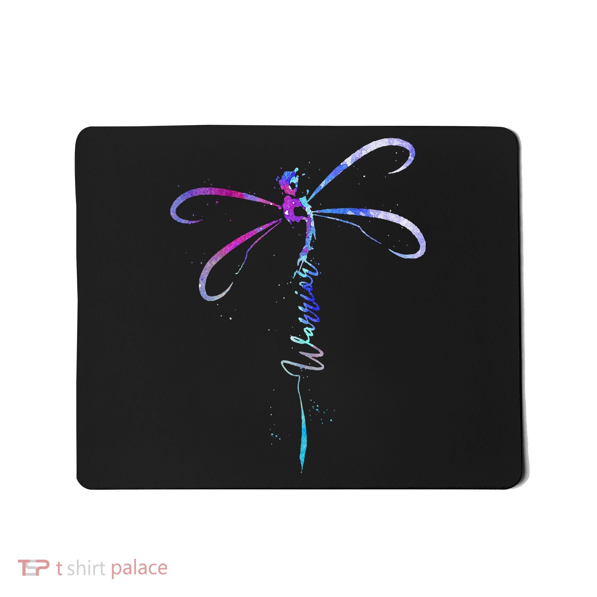 Dragonfly Warrior Semicolon Suicide Prevention Awareness Mousepad