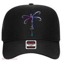 Dragonfly Warrior Semicolon Suicide Prevention Awareness Hat thumb 0