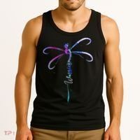 Dragonfly Warrior Semicolon Suicide Prevention Awareness Tank Top thumb 3