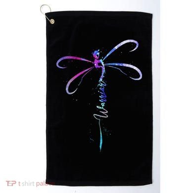 Dragonfly Warrior Semicolon Suicide Prevention Awareness Golf Towel