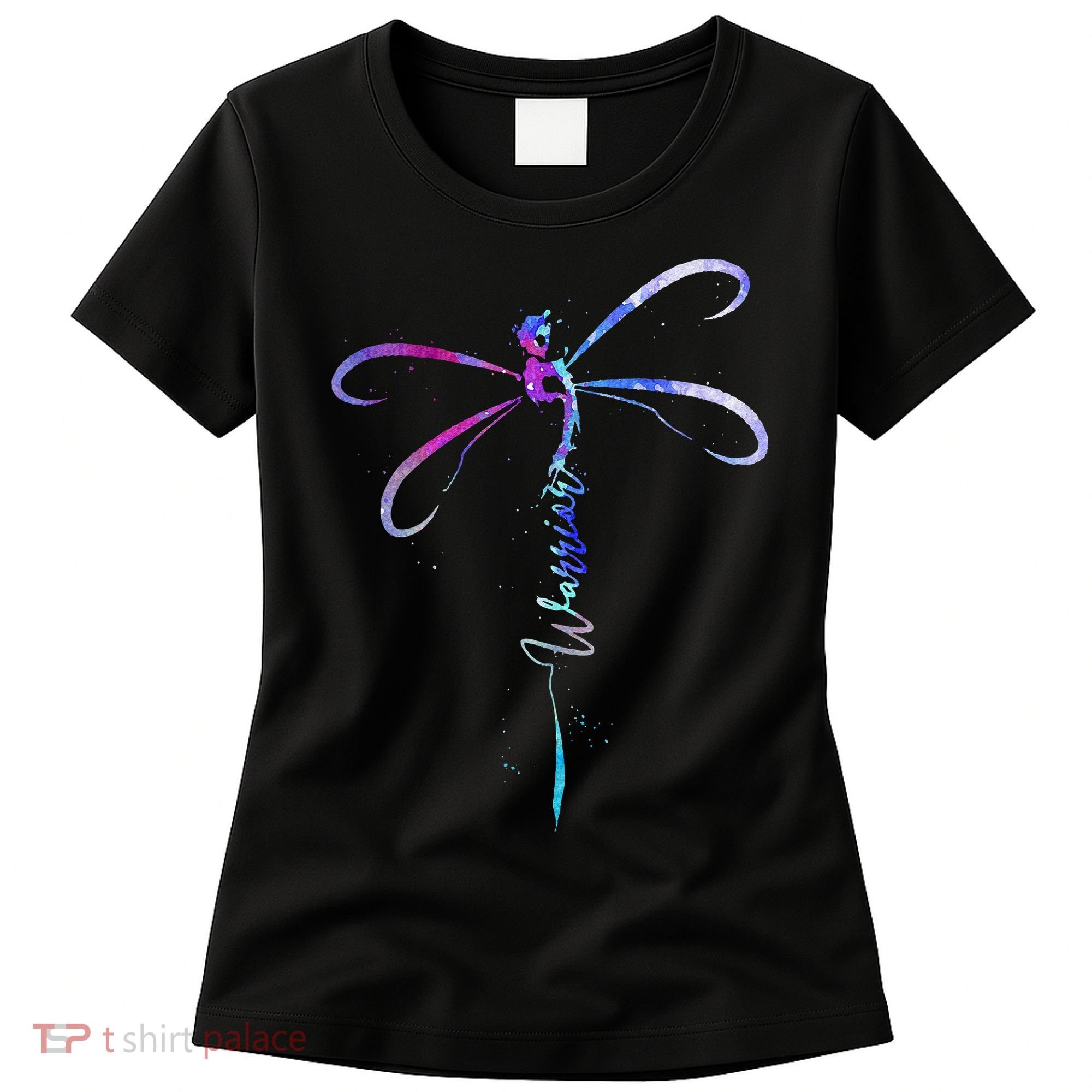 Dragonfly Warrior Semicolon Suicide Prevention Awareness Women's T-Shirt