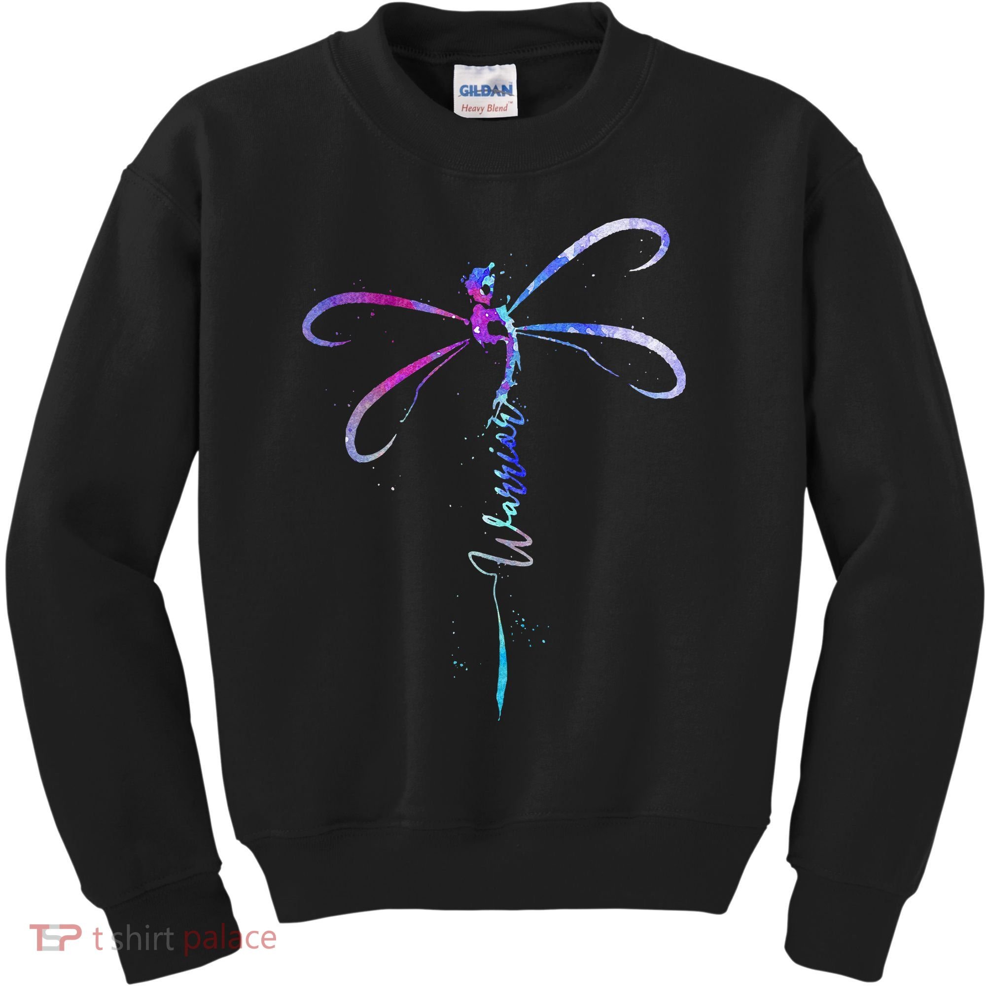 Dragonfly Warrior Semicolon Suicide Prevention Awareness Kids Sweatshirt